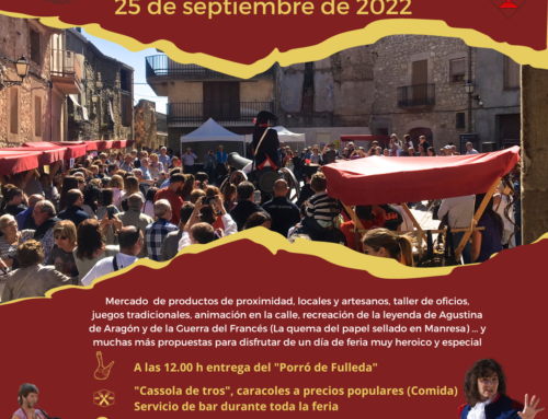 El domingo 25 de septiembre vuelve la Feria Heroica a Fulleda