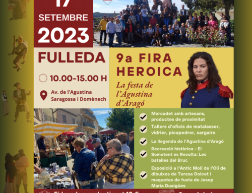 El diumenge 17 de setembre Fulleda acollirà la novena  edició de la seva “Fira Heroica”