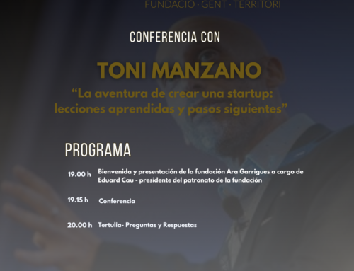 Conferencia de Toni Manzano en Mas Miravall organizada por la Fundació Ara Garrigues
