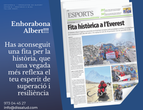 Albert Cogul, primer europeu amb paraplegia en pujar fins al campament base de l’Everest.